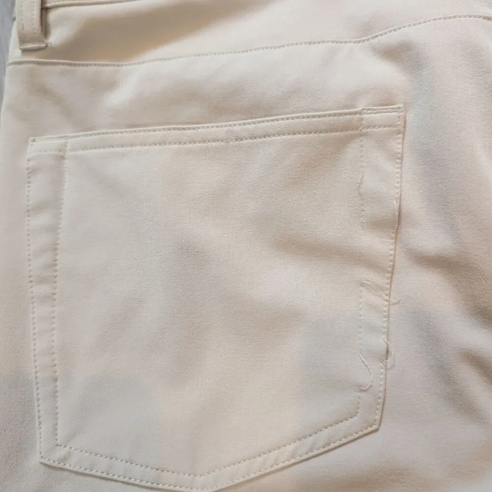 Fourlaps Athletic Fit Performance Stretch Pants Khaki Mens 32x32 Style 1072